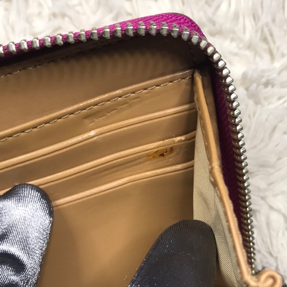 Coach Darcy Patent Leather Accordion Zip Wallet - Picture 11 of 14